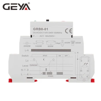 Doprava zadarmo GEYA GRB8-01 Twilight Switch s Snímača AC110V-240V Fotoelektrické Časovač Svetelný Senzor Relé