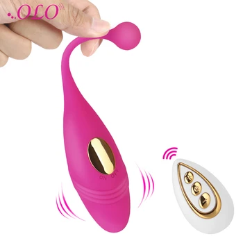 OLO 10 Rýchlosti Bezdrôtového Diaľkového Nositeľné Vaginálne Loptu Vibračné Vajíčko Sexuálne Hračky pre Ženy, Ženské Masturbator