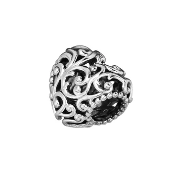 Hodí Pandora Náramok Skutočné 925 Sterling Silver Regal Srdce Kúzlo Korálky pre šperky, Takže kralen abalorios Veľkoobchod F813