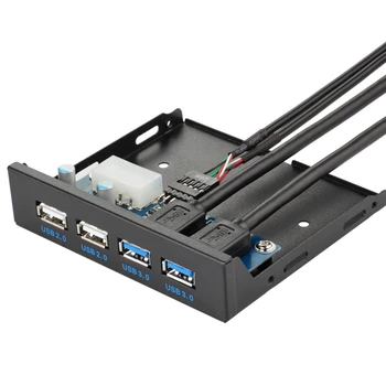 Predný Panel 60cm Kábla Adaptéra Zapojte Hrať Počítačové Príslušenstvo Rozšírenie Rýchlo, 4 Porty USB Professional Desktop Hub