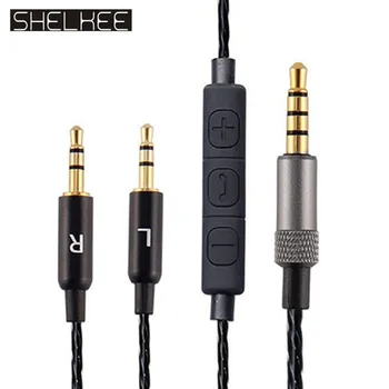SHELKEE Nahradenie Audio Kábel pre Sol Republiky Master Skladby/HD Skladby HD2/Sol Republiky V8, V10 V12/Sol Republiky X3 slúchadlá