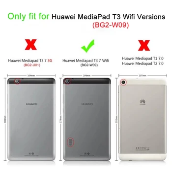 Pre Huawei MediaPad 7 T3 BG2-W09 Prípade 7,0 palcový WiFi Verzia Tabletu prípade Hybrid Brnenie Stojan Silikónový Stojan Funda FilmPen