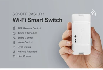 Sonoff Základné R3 Wifi Prepínač DIY Bezdrôtové Diaľkové Domotica Svetlo Smart Home Automation Relé Modul Dispečer Pracovať s Alexa