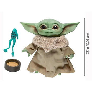 Star Wars Mandalorian Dieťa Yoda Dieťa Dieťa Hovorí Plyšové Hračky s Charakterom Zvuky a Príslušenstvo Voiceable Hračka