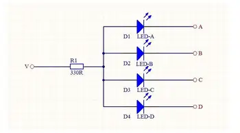 4-Way Audio I2S / IIS Prepínanie Modul I2S Buffer Rada prepínač Vyberte 1 z 4 Signálu