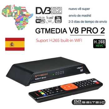 GTMedia V8 Pro2 DVB-T2/S2/Kábla/S2X Satelitný Prijímač H. 265 Vstavané 2.4 G WIFI Combo voľný, aby vzduch TV box pre Globálna Európa TV