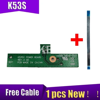 Zadarmo Kábel NOVÝ, Originálny pre Asus K53Sv A53S X53S K53S K53E K53SD K53SJ Tlačidlo Power Board dosky vypínača S káblom