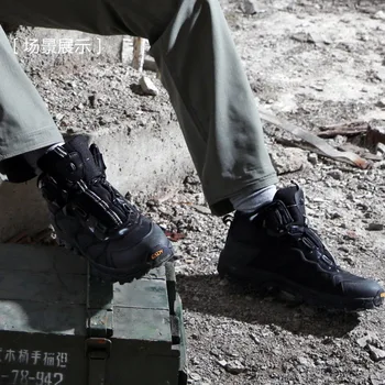 2019 vonkajšie Vojenské Mens BOA Systém Šnurovanie Taktické Topánky Ľahké rýchle reakcie, obuv, turistická obuv Muž športové topánky EU45