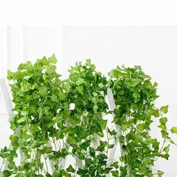 2.1 m Umelé Ivy List Rastliny Visí Svadobný Veniec Falošné Listy Domova