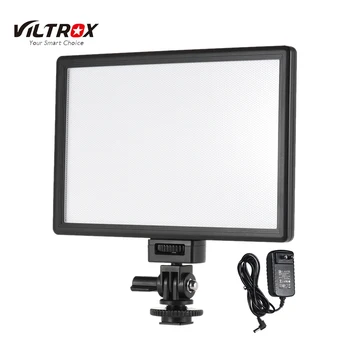 Viltrox L116T LED Foto Svetlo 3300K-5600K Fotografovanie Svetlo, Žiarovka Bi-color Stmievateľné + Napájací Adaptér pre DSLR Fotoaparát, Príslušenstvo
