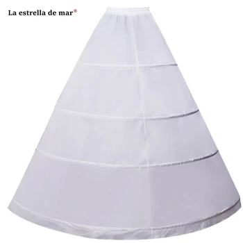 Ženské spodnička nová biela 4 hoop Spodnička pod šaty lacné odnímateľný sukne svadobné es mieste prom acce