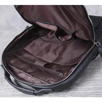 AETOO Jednoduché, bežné kožená taška cez rameno, mužov ručné hlavu kožené cestovný batoh, počítač taška žena
