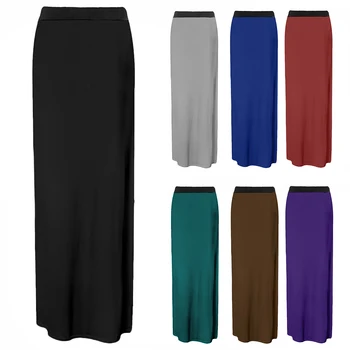 Predaj Letných Vintage Midi Dlhé Sukne Ženy Vysoký Pás Elegantný Retro Farbou Tenké Slim Sukne Ženy OL Streetwear Mujer D30