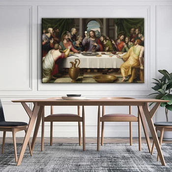 Posledná Večera Plátne Obrazy Reprodukcie Klasickej Stene Umelecké Plátno Plagáty Christian Dekoratívne Obrázky Domova Cuadros