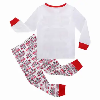 SAILEROAD Pyžamo Dieťa hasení Požiaru truck Chlapca pyžamo Jeseň Sleepwear Deti Spáč Oblečenie Bavlna Odev Detské Oblečenie