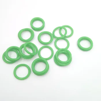 100ks 2 mm Hrúbky Vysoko kvalitný zelený silikónový o-krúžky OD 13 16 17 19 mm dom použiť tesnenie žiadny jed, o-krúžok