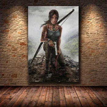 Plagát Dekorácie Maľovanie Tomb Raider na HD Plátno Maliarske Umenie Plagáty a Vytlačí maľovať Obrázky Cuadros Dekor