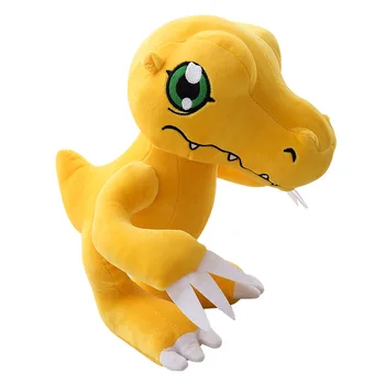 Digimon Obrázok Agumon Oblečenie pre Bábiku Žltá Dinosaura Vypchaté Zvieratá Deti Hračky 12