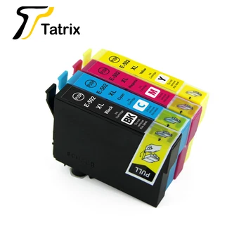 Tatrix Kompatibilné Atramentové Kazety E-502XL T502 T502XL pre Epson Expression Home XP-5100 XP-5105 WorkForce WF-2860DWF WF-2865DWF