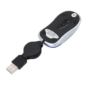 USB Wired Mouse Tvorivé 100 DPI Vysúvacie USB Kábel Ergonómia Zadarmo Drive Kancelária Hernej Myši pre systém Windows 98, 2000, XP, Vista