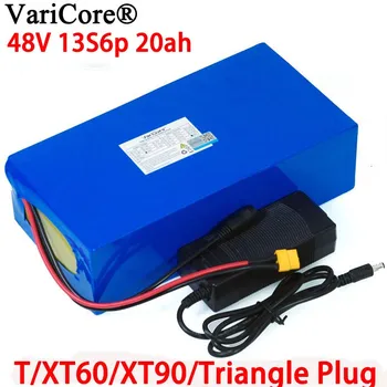 VariCore 48V 20ah 13s6p Lítiová Batéria 48v 20000mAh 2000W elektrický bicykel batérie Postavený v 50A BMS + 54.6 V 2A nabíjačku