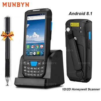 MUNBYN vreckového počítača PDA Android 8.1 Robustný POS Terminál 1D 2D Čiarových kódov, WiFi 4G Bluetooth, GPS, PDA, Čítačky čiarových kódov