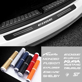 Auto Nárazníka batožinového priestoru Chrániť Nálepka pre Ford Fiesta Mondeo ST Fusion Mustang Explorer Uniknúť Shelby Okraji Ecosport Kuga Býk Ghia