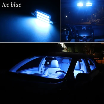Bez Chýb Biele Interiérové LED Svetla Kit Pre Volkswagen VW Caddy 3 4 MK3 MK4 interiérové led Mapu Dome batožinového priestoru osvetlenie（2004-2018)