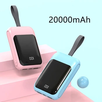 Univerzálny Napájací Banka 10000mAh Mini Poverbank Pre iPhone 11 Xiao Samsung S9 S20 Powerbank s Digitálne Napájanie Displej 10000 mAh