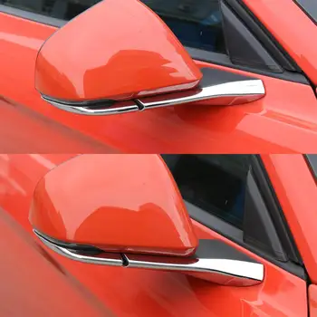 4Pcs Bočné Zrkadlo Spätné Zrkadlá Bývanie Rám Krytom Výbava Vľavo, Vpravo ABS Uhlíkových Vlákien Pre Ford Mustang-2018