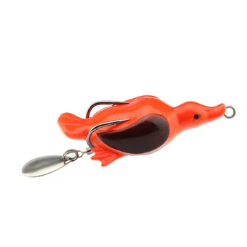 RoseWood Výstroj 3D Samovraždu Kačica 1Pc 65mm 13g Rybárske Lure Umelé Mäkké Kačacie Wobblers Snakehead Žaba Kapor Bass Fishing