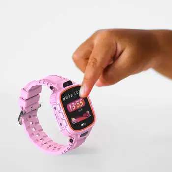 PRIXTON G300 pink-deti GPS hodiny/deti Digitálne hodinky s GPS, SOS tlačidlo, slotu SIM, ktorá umožňuje hovory a správy