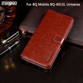 Prípad Pre BQ Mobile BQ-6040L Magic puzdro Vysokej Kvality Kože Flip puzdro Pre Vesmír Kryt Capa Telefón vrecka Peňaženku Prípade