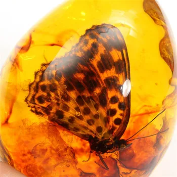5*4cm Krásny Žltý Motýľ Hmyzu Kameň Prívesok Náhrdelník Drahokam pre DIY Šperky Prívesok Remeslá