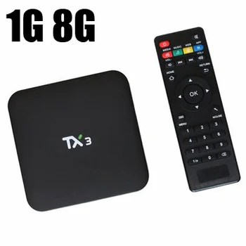 TX3 Mini 10pcs tv box 1G+8G/2+16 G Android 7.1 Quad Core Amlogic S905W 4k h.265 2.4 g wifi hry