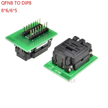 1PCS QFN8 WSON8 DFN8 MLF8 NA DIP8 programátor adaptér zásuvky converter test čipu IC PRE 1.27 MM IHRISKU 8X6MM 6X5MM SPI FLASH QFN-8