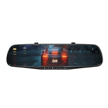 10 cm Dotykový Displej Auto spätné zrkadlo jazdy záznamník predné a zadné Duálny Objektív HD s otáčanie obrazu, elektronické pes Auto