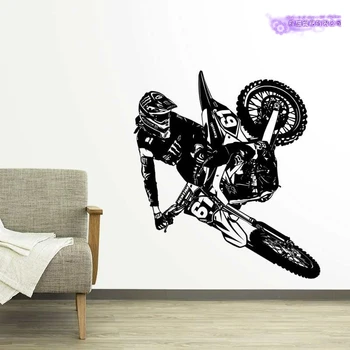 MXGP Off-road Motocykel Závodná Nálepky Vozidla Motocross Plagáty Vinyl Stenu Dekor nástenná maľba Off-road Autocycle Racing Odtlačkový