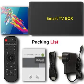 FANXDI Tv box Android 10.0 A95X r3 smart tv 4k 4/64 Android box 2.4/5G WiFi Bluethooth Android Smart Tv box
