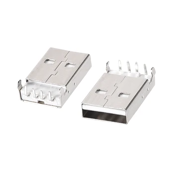 Uxcell 50PCS USB 2.0 Type A Male Zásuvka Konektor Port, 4-Pin DIP 90 Stupňov, Opravu, Výmenu Adaptéra