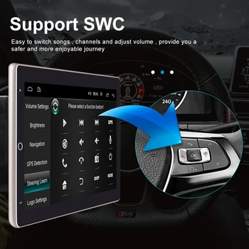 Podofo Android 2 Din autorádia Multimediálne Video Prehrávač, GPS Mapy Stereo 10