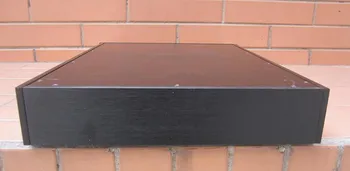 Strieborná/ čierna Full hliníkové zosilňovač šasi /pre-zosilňovač/ Tube zosilňovač / AMP Krytu / vec / box DIY (320*60*410mm)