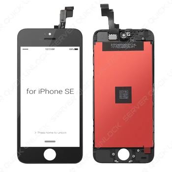 Celý displej pre iPhone SE Black touch digitalizátorom. + LCD + čierny rám + tvrdené sklo AAA kvalita + 24h doprava