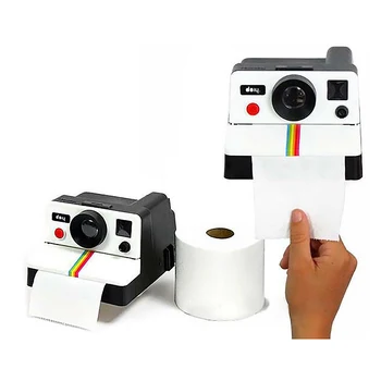 1 Kus Tvorivej Retro Polaroid Fotoaparát Tvar Inšpirovaný Tkaniva Boxy Toaletný Papier Držiak Na Okno Kúpeľňa Decor