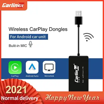 Carlinkit Bezdrôtový Carplay/Android Auto Smart Link CarPlay Dongle pre Android Navigačný Prehrávač Mini USB Carplay Mirrorlink