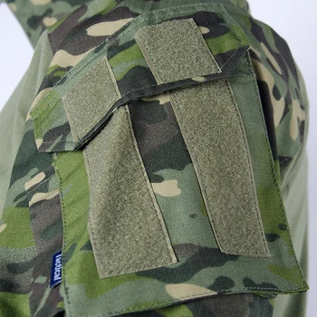 Muž Vojenské Oblečenie Sady Taktické Uniformy BDU Army Combat Suit Kamufláž Dlhý Rukáv T-shirts Cargo Nohavice Prácu