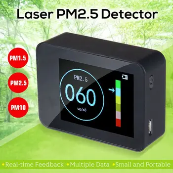 Kvalita ovzdušia Tester Prenosný Laser PM2.5 Detektor Smart Monitor Pre Domáce Kancelárie Auto