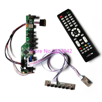 DRŽIAK pre LP156WH3 (TL)(C1)/(TL)(C2)/(TL)(D1)/(TL)(E1)/(TL)(F1) LVDS LCD 1366*768 USB, AV 40-Pin Diaľkové ovládanie TV disku rady