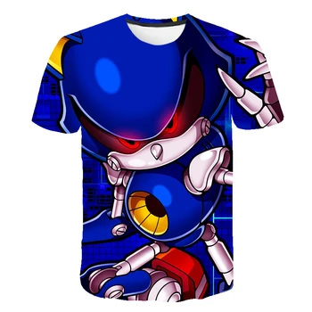 Chlapci Cartoon Sonic the Hedgehog t shirt Deti 3D Tričko Funny T-Shirts pre Dievčatá Dieťa T-Shirt Deti Oblečenie 2020 Tee Topy