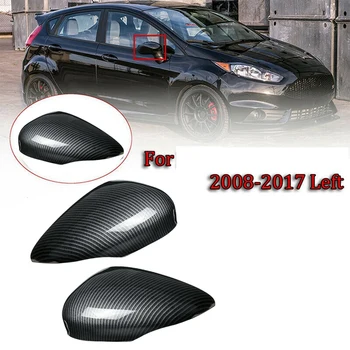 Carbon Fiber Bočné Krídlo Zrkadlo Pokrytie Výbava Spätné Zrkadlo Kryty pre Ford Fiesta Mk7 2008 2009 2010 2011 2012 roky 2013-2017